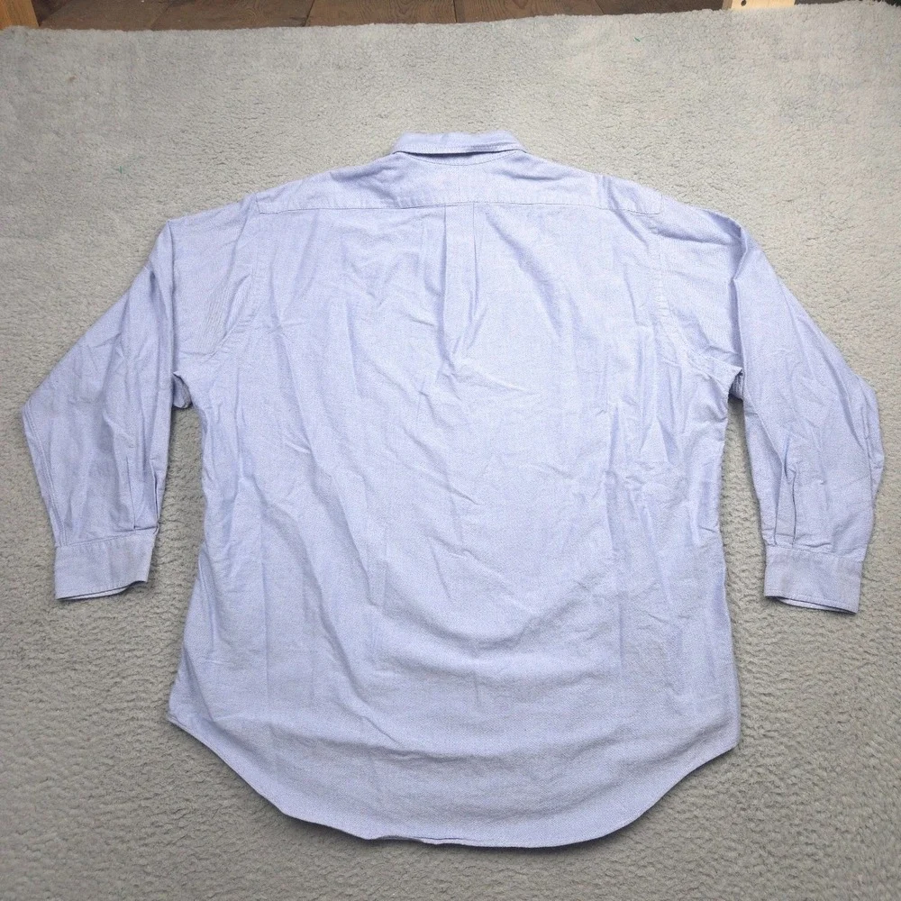 Ralph Lauren Yarmouth Oxford Shirt Men 17-34 Light Blue Cotton Button Down Pony